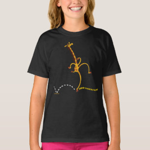 DANCING AROUND BAD "STUFF" GIRAFFE by Jeff Willis T-Shirt