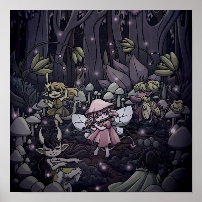 Dancing Around the Fairy Circle Poster (Front)