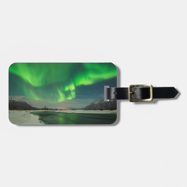 Dancing Aurora Luggage Tag (Front Horizontal)