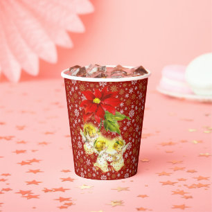 Dancing Baby Angels with Snowflakes Paper Cups