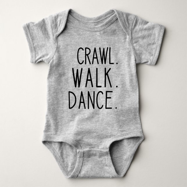 Dancing Baby - Crawl Walk Dance Baby Bodysuit (Front)