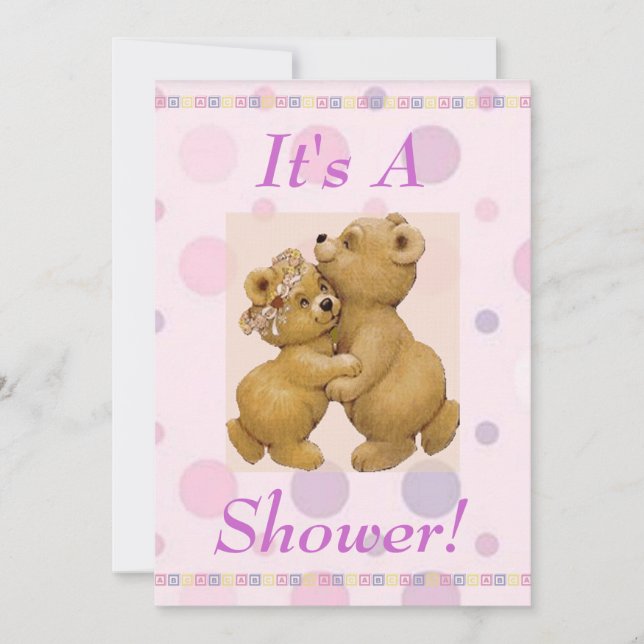 Dancing Baby Shower Invitation (Front)