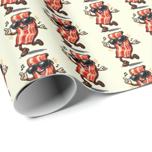 Dancing Bacon Wrapping Paper