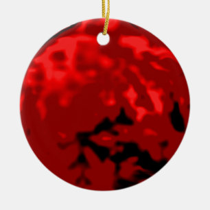 Dancing Ball Gold Red Transp MUSEUM Zazzle Gifts Ceramic Tree Decoration