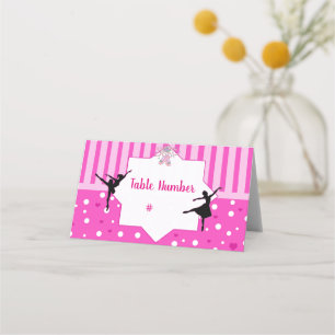 Dancing Ballerina Birthday party place card