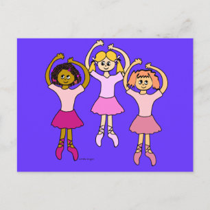 Dancing Ballerinas Gifts Postcard