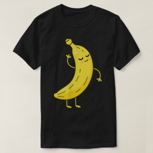 Dancing Banana Funny Cartoon Design T-Shirt