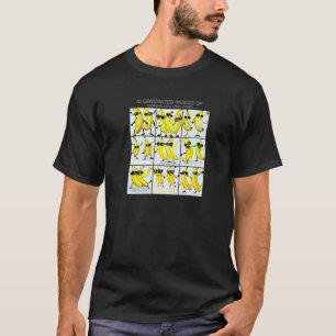 Dancing Bananas Sunglasses Ai Generated Art Meme T-Shirt