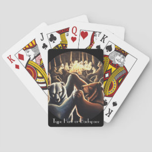 Dancing Bear Cards Personalised Bear Playing Cards