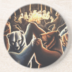 Dancing Bears Art Coasters Party Animals Coaster