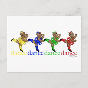 Dancing Bears Postcard