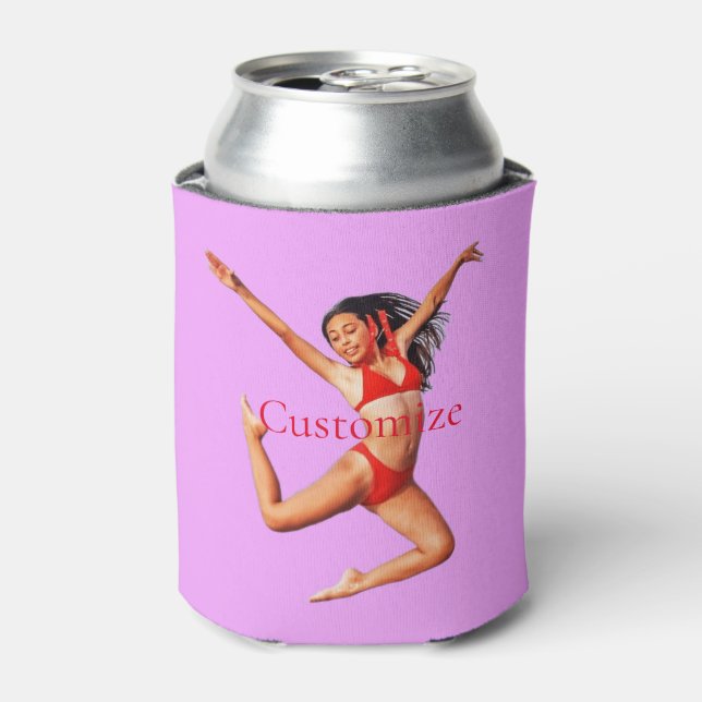 Dancing Bikini Model Thunder_Cove Can Cooler (Can Front)