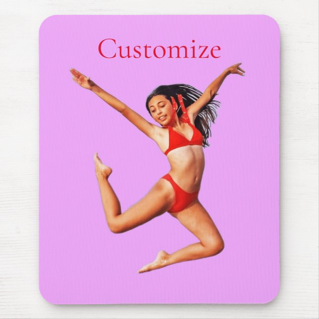 Dancing Bikini Model Thunder_Cove Mouse Pad (Front)