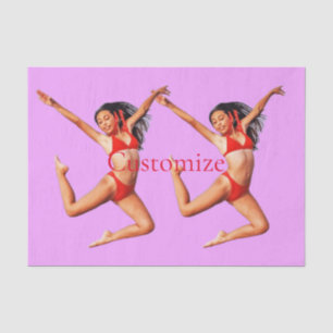 Dancing Bikini Model Thunder_Cove Tissue Paper