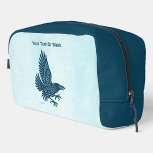 Dancing Blue Raven Dopp Kit