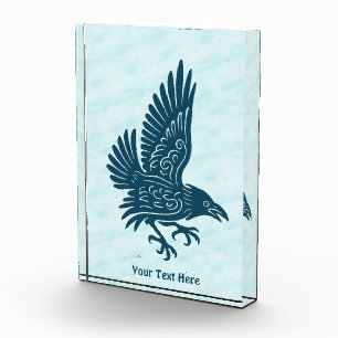 Dancing Blue Raven Photo Block