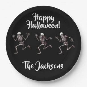 Dancing Bones Paper Plate