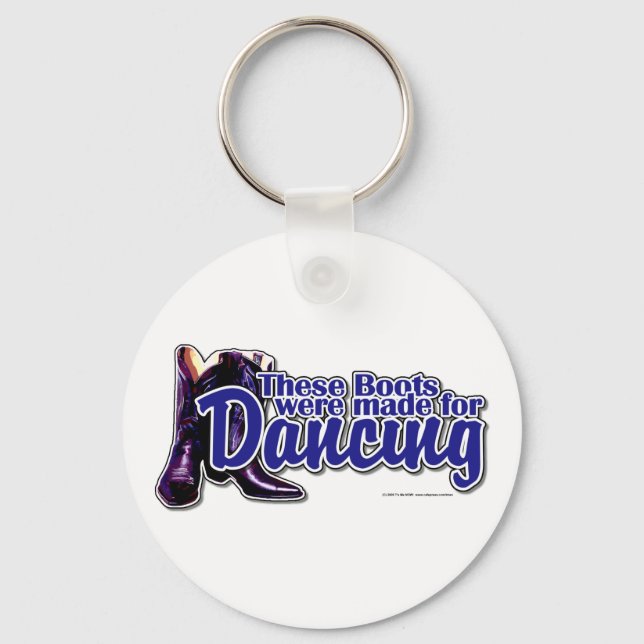 Dancing Boots Key Ring (Front)