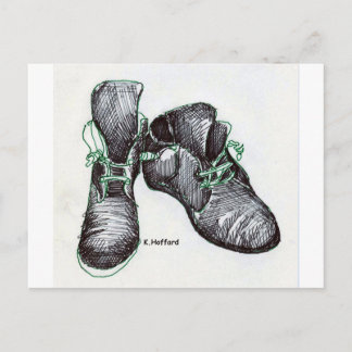 Dancing Boots Postcard