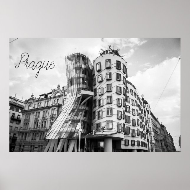 Dancing Building in Prague Poster (Front)