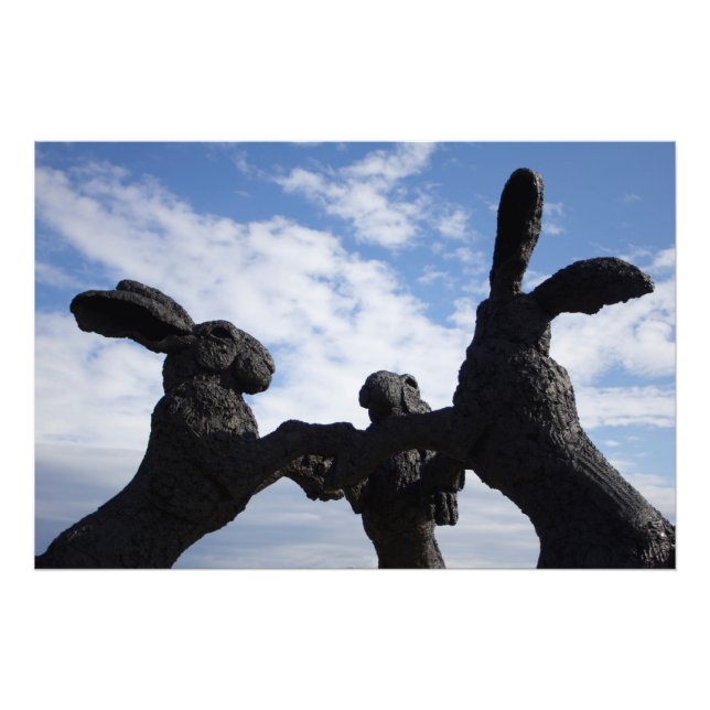 Dancing Bunnies, Dublin, Ohio Photo Print (Front)