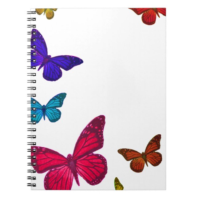 Dancing Butterflies Spiral Notebook (Front)