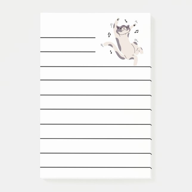 "Dancing Cat" Post-it Post-it Notes (Front)
