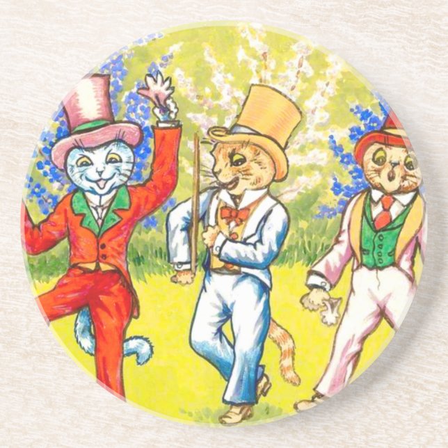 Dancing Cats Coaster (Front)