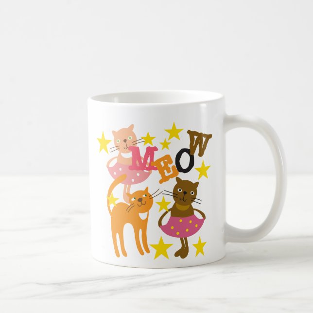 Dancing Cats Coffee Mug (Right)