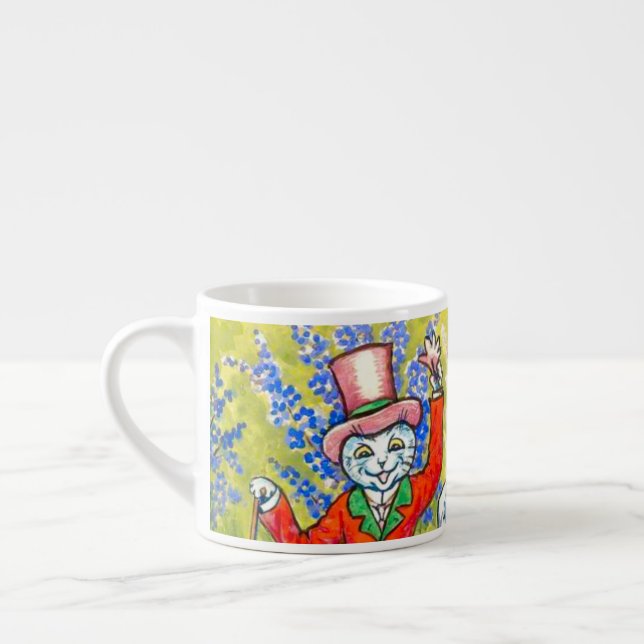 Dancing Cats Espresso Cup (Left)