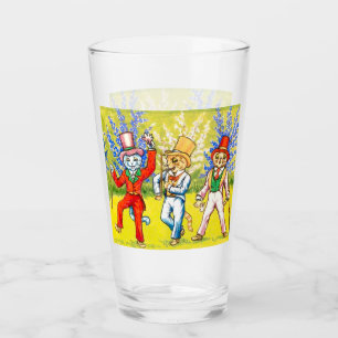 Dancing Cats Glass