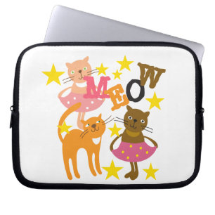 Dancing Cats Laptop Sleeve