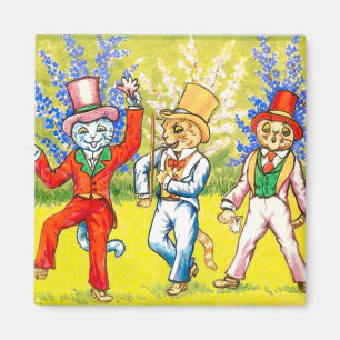 Dancing Cats Magnet