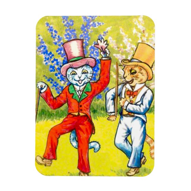 Dancing Cats Magnet (Vertical)
