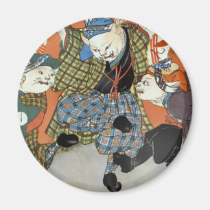 Dancing Cats Magnet
