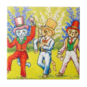 Dancing Cats Tile