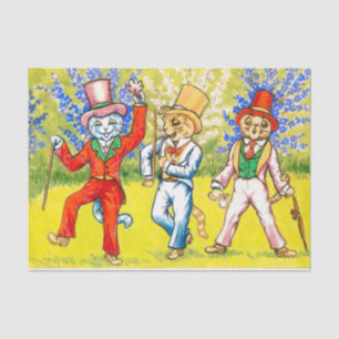 Dancing Cats Tissue Paper