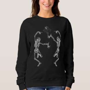 Dancing Celestial Skeletons Witchcore Moon phase H Sweatshirt