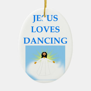 DANCING CERAMIC TREE DECORATION