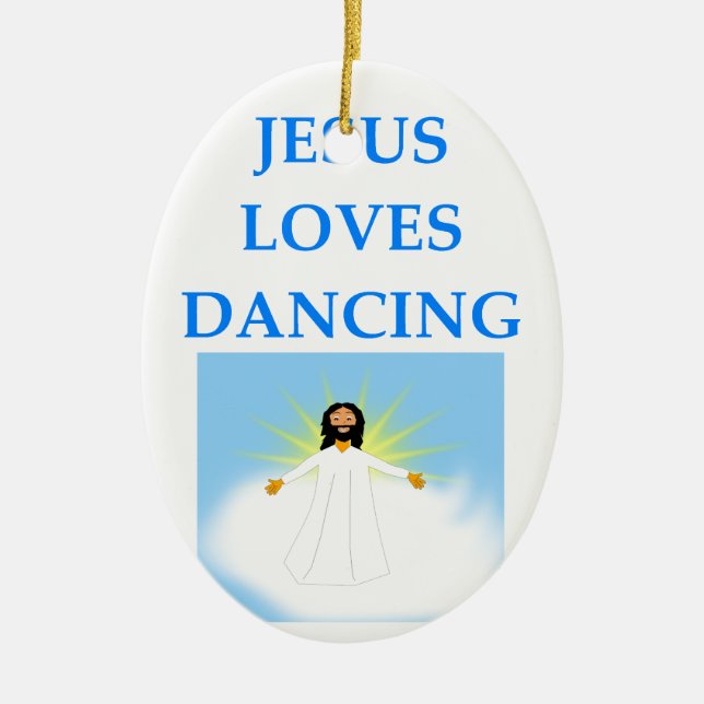 DANCING CERAMIC TREE DECORATION (Front)