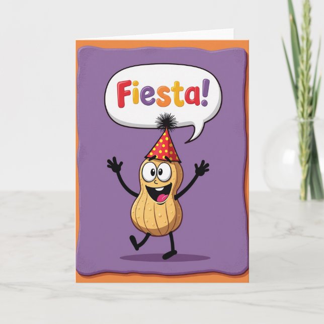 Dancing Character Birthday Card (Front)