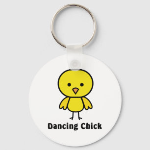 Dancing Chick Key Ring