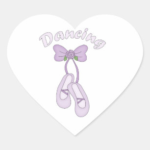 Dancing-Children's Ballet Heart Sticker