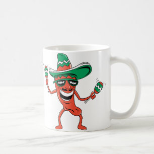 Dancing Chilli Pepper Coffee Mug