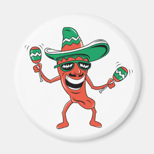 Dancing Chilli Pepper Magnet