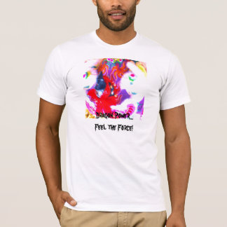 Dancing Chinese Dragon Face Abstract T-Shirt