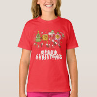 Dancing Christmas caricatures