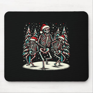 Dancing Christmas Skeletons - Vintage Halloween Co Mouse Pad