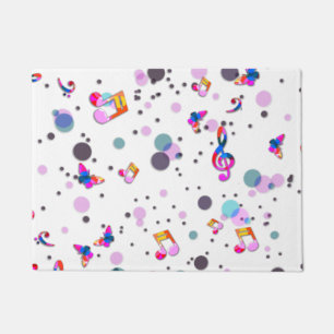 Dancing Colourful Music Doormat
