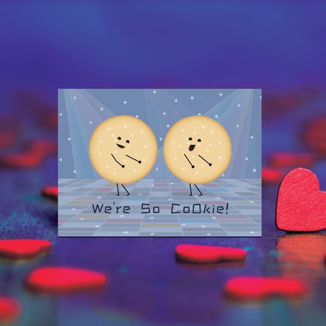 Dancing Cookies Mini Kids Valentines Day Card (Creator Uploaded)